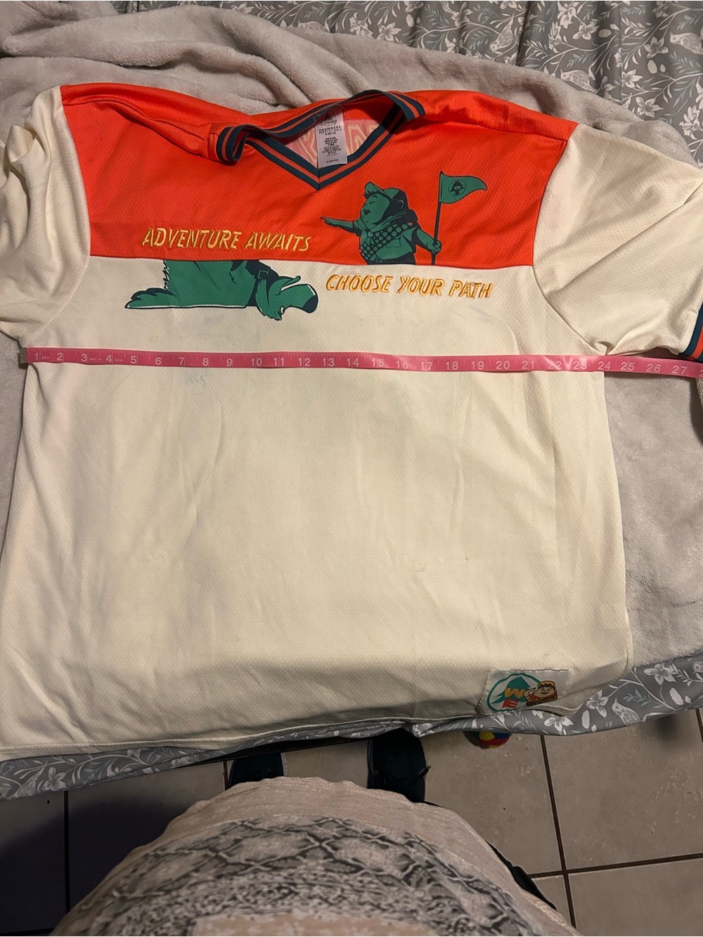 Disney Orange and Cream Adventure Awaits Graphic Jersey Shirt - Picture 7 of 7